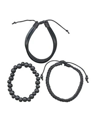 Bead and Braided Bracelet 3 Pack