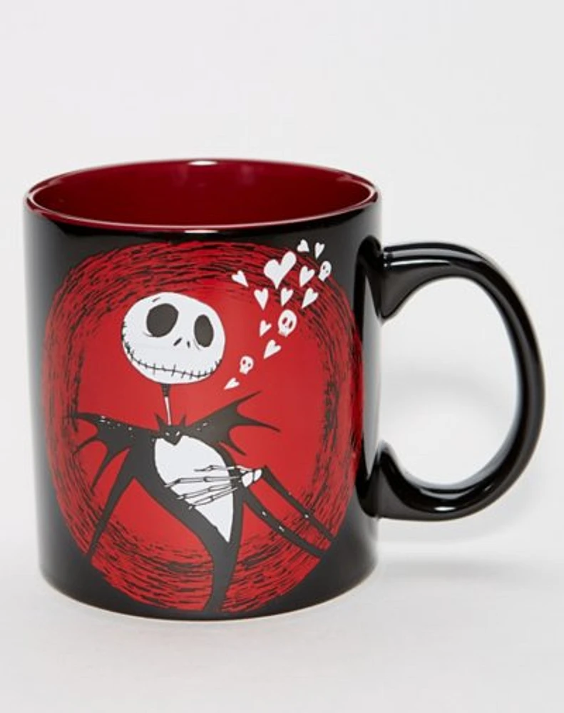 Hearts Jack Skellington Coffee Mug 20 oz. - The Nightmare Before Chris