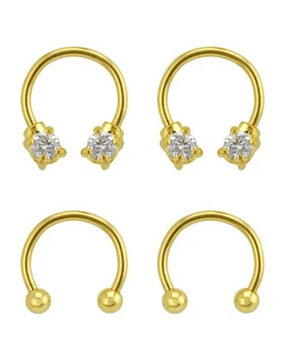 Multi-Pack Goldplated Horseshoe Rings - 2 Pair