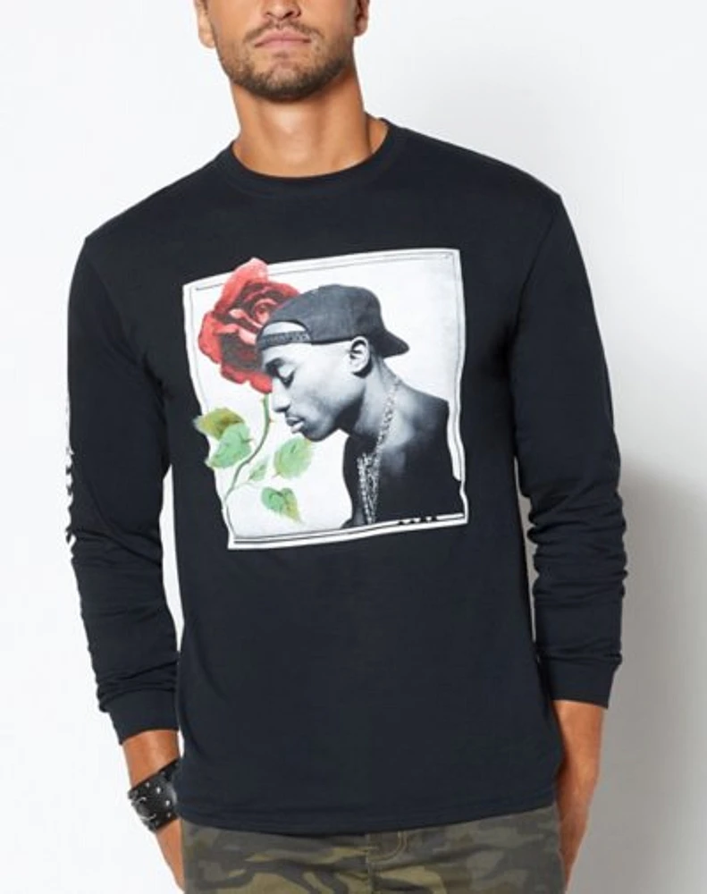 Rose Tupac T Shirt