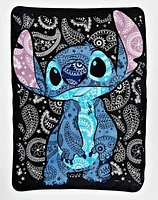 Paisley Stitch Fleece Blanket - Lilo & Stitch