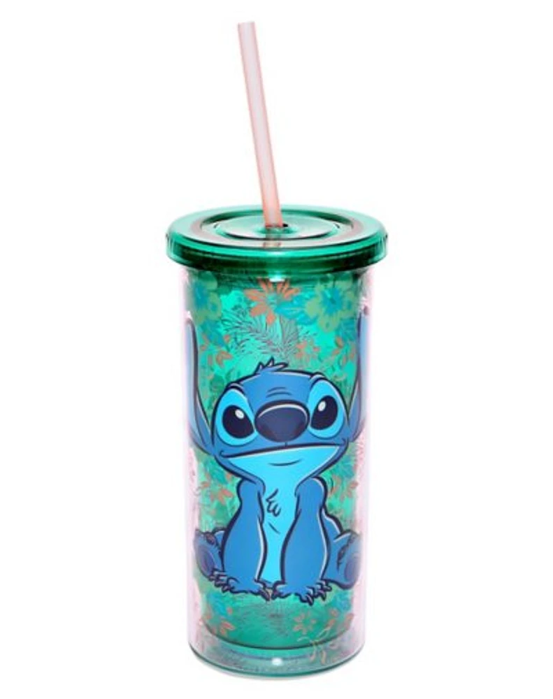 Floral Stitch Cup With Straw 20 oz. - Disney