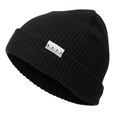 Black Fold Beanie Hat - Neff