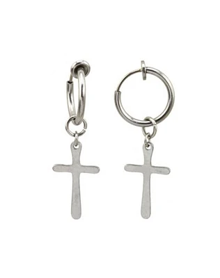 Cross Fake Dangle Earrings