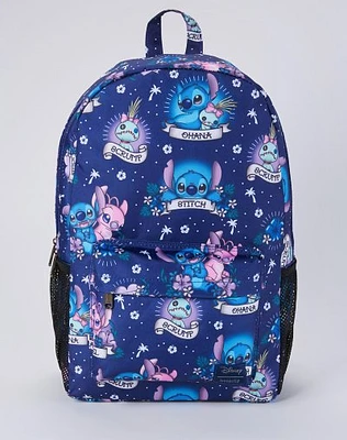 Loungefly Stitch and Angel Backpack - Lilo and Stitch