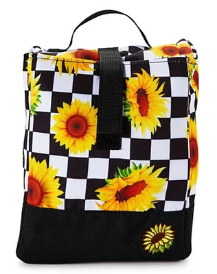 Checkered Sunflower Lunch Box