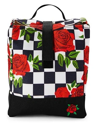 Checkered Rose Lunch Box