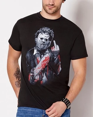 Black Leatherface T Shirt