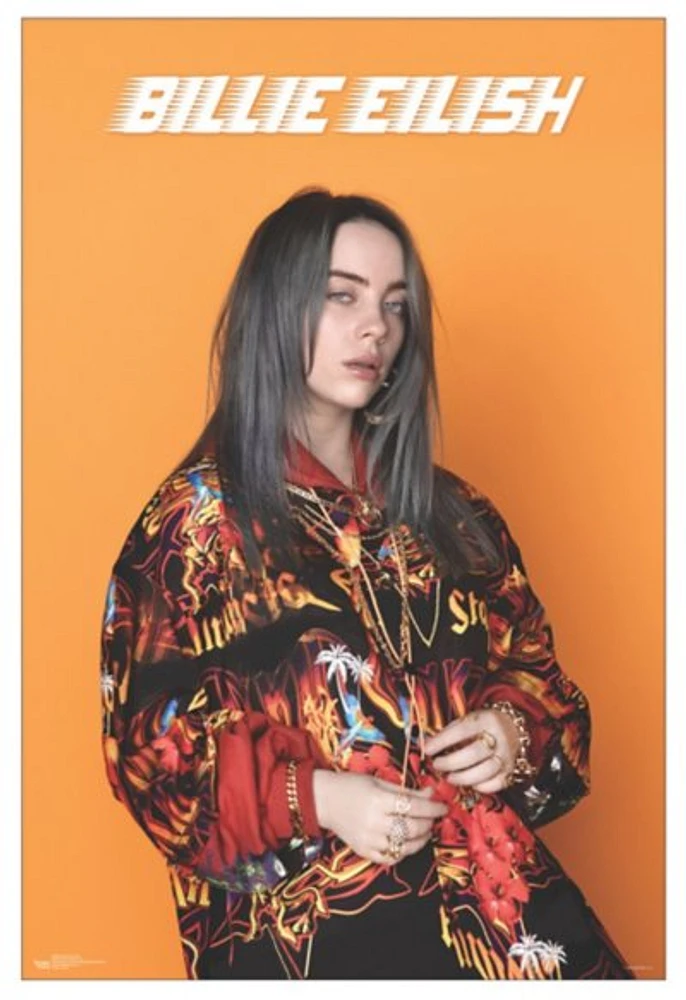 Billie Eilish Orange Poster