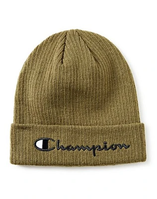 Olive Cuff Beanie Hat  Champion