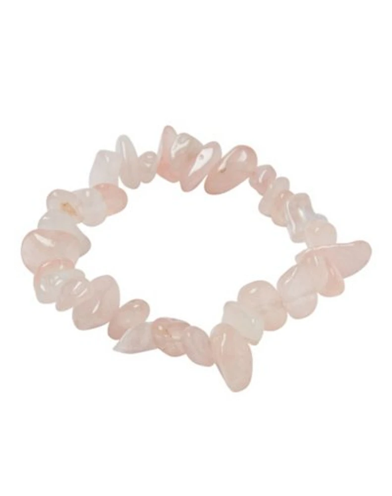 Rose Quartz Chip Bracelet