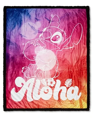 Aloha Stitch Fleece Blanket  Disney