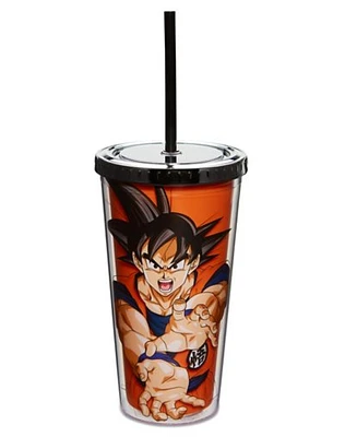 Goku Cup with Straw 20 oz.  Dragon Ball Z