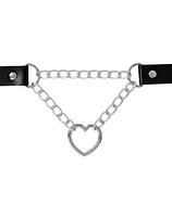 Heart Chain Drop Choker Necklace