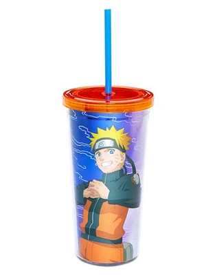 Naruto Pose Cup with Straw 20 oz. - Naruto Shippudden