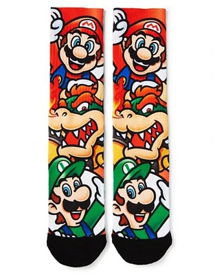 Super Mario Brothers Crew Socks