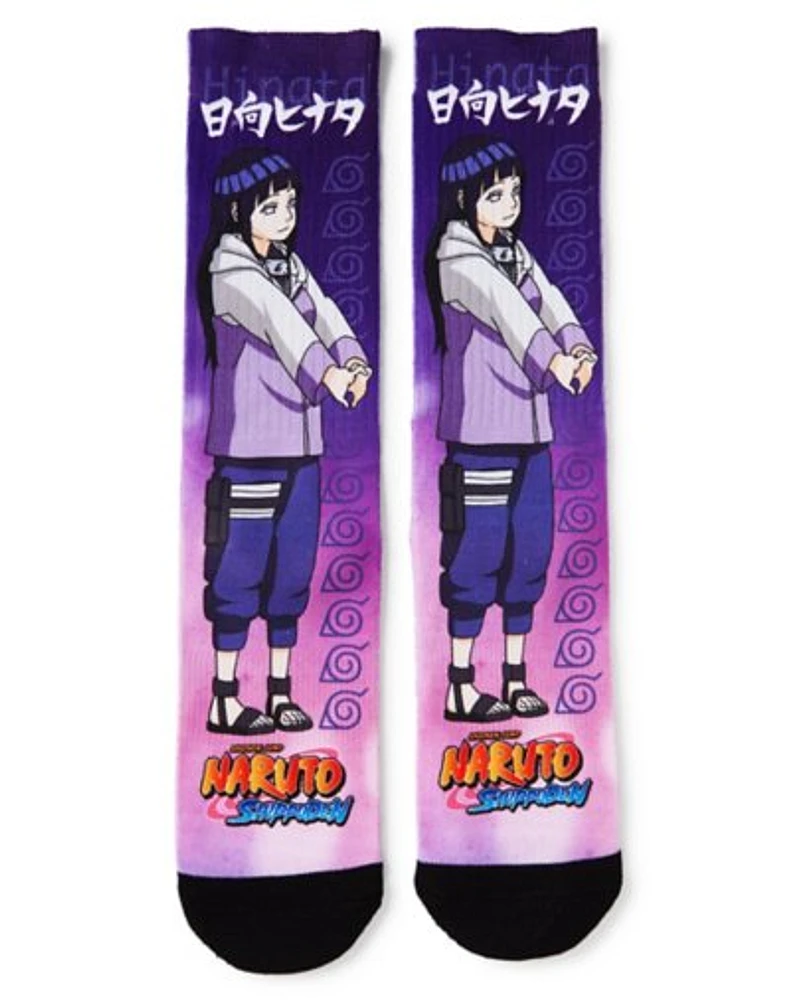 Hinata Crew Socks - Naruto Shippuden