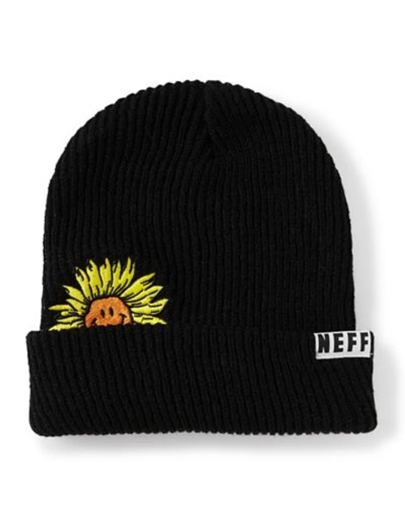 Happy Flower Cuff Beanie Hat  Neff