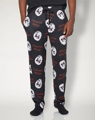 Jason Voorhees Mask Lounge Pants Friday the 13th