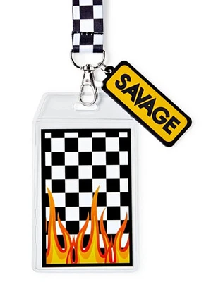 Checkered Savage Lanyard