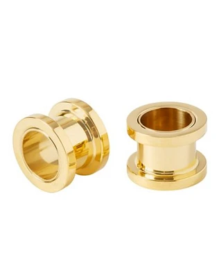 Goldplated Titanium Tunnels