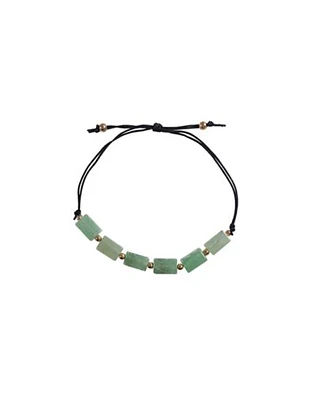 Semi-Precious Aventurine String Bracelet