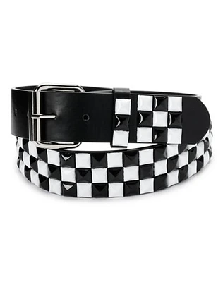 Checker Studded Belt