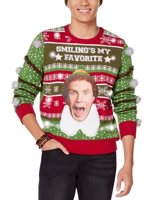 Light-Up Smiling's My Favorite Ugly Christmas Sweater