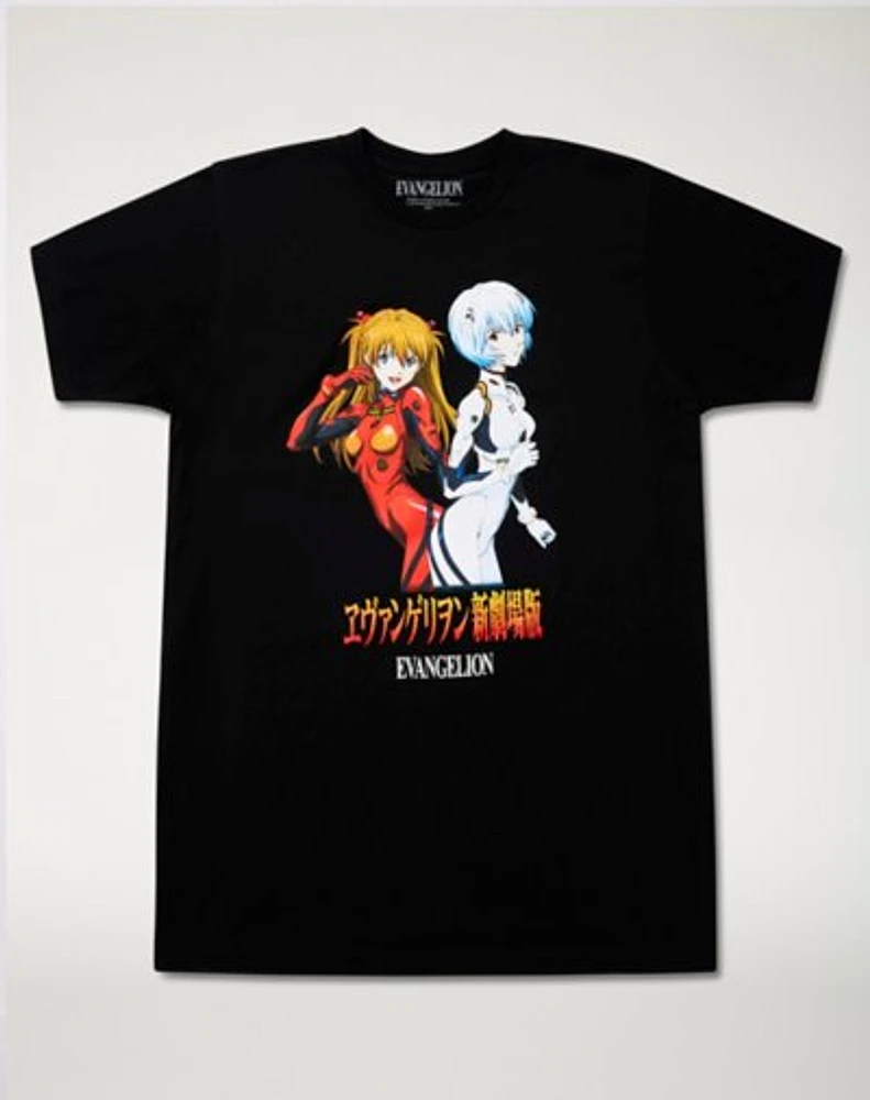 Asuka and Rei T Shirt - Neon Genesis Evangelion