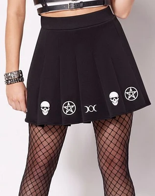 Gothic Icon Pleated Skirt