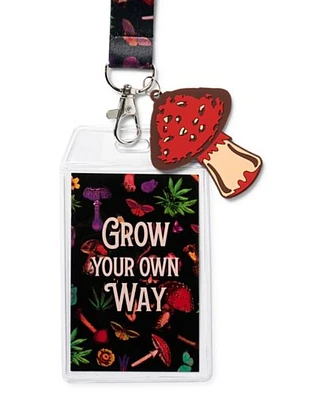 Mushroom Grow Your Own Way Lanyard