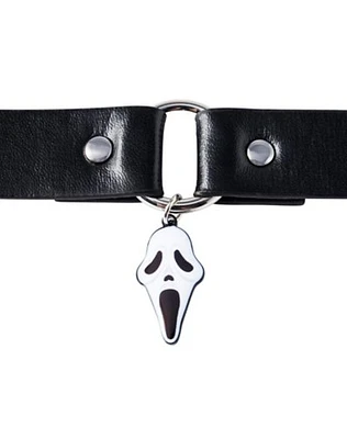 Ghost Face Choker Necklace