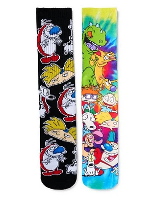 Nick Rewind Crew Socks 2 Pair - Nickelodeon