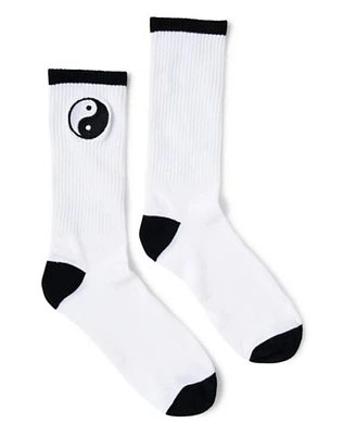 Yin Yang Athletic Crew Socks