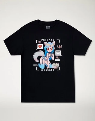 Anime Girl Private Message T Shirt