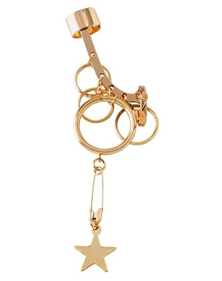 Safety Pin Star Cuff Earring