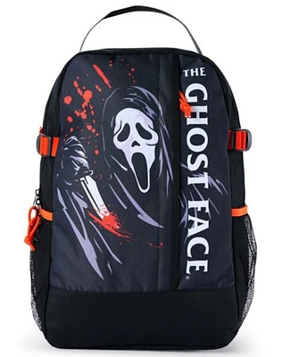Black Ghost Face Logo Backpack