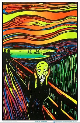 The Scream Black Light Poster