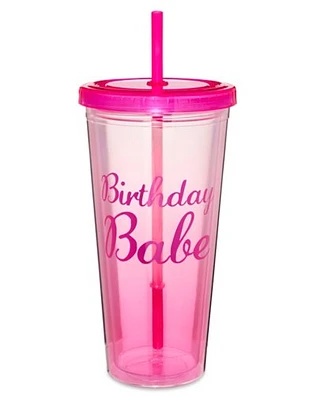 Birthday Babe Cup with Straw - 20 oz.