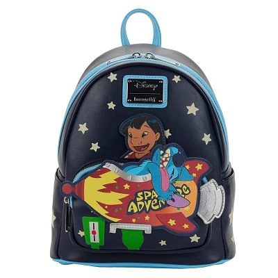 Loungefly Glow in the Dark Space Adventure Mini Backpack - Lilo & Stit