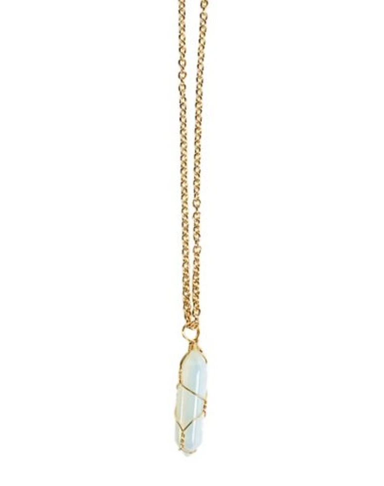 Moonstone Semi-Precious Stone Necklace