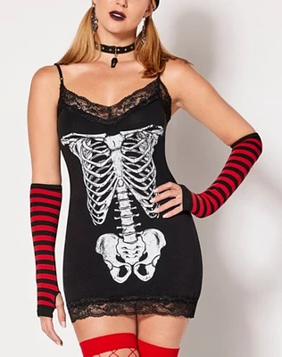 Skeleton Cami Mini Dress