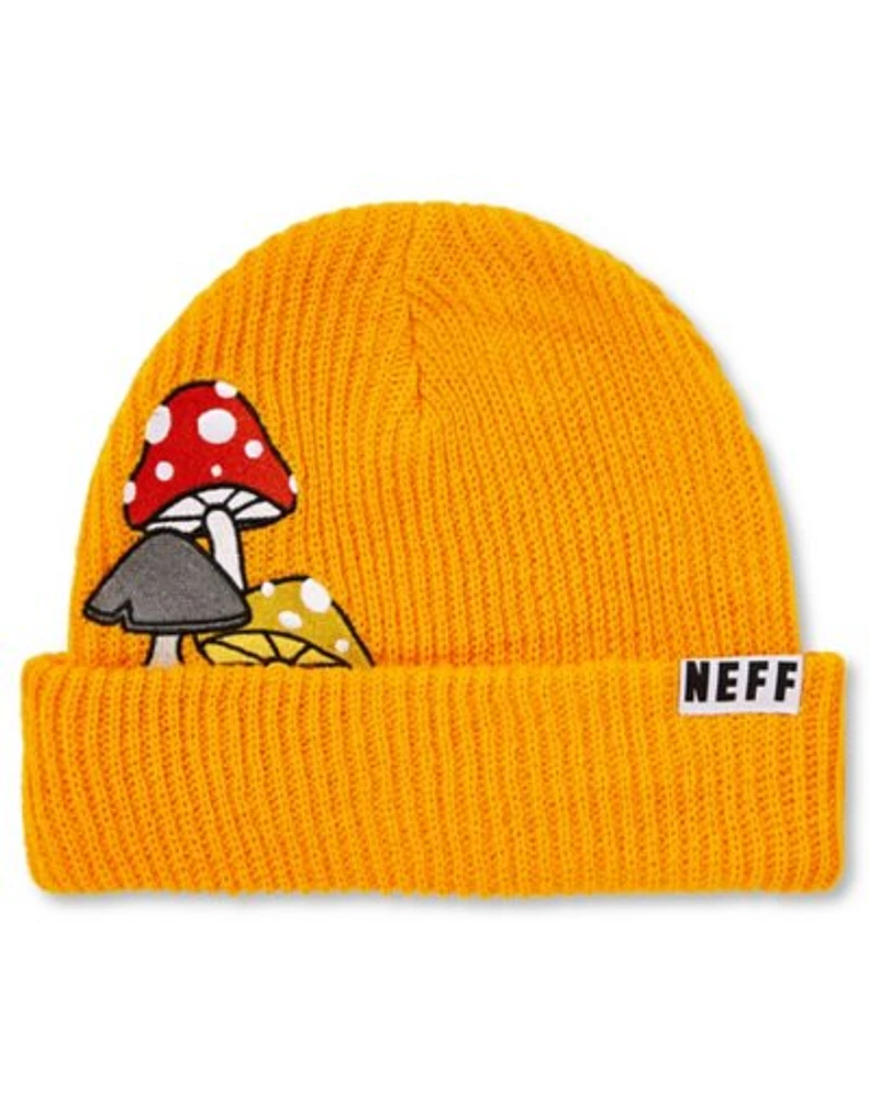 Yellow Mushroom Cuff Beanie Hat - Neff