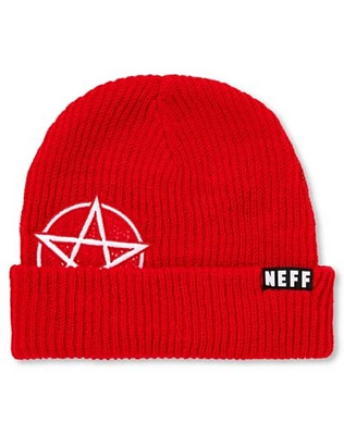 Red Pentagram Cuff Beanie - Neff