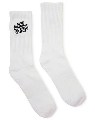 Love Yourself Crew Socks