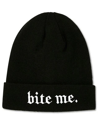 Bite Me Cuff Beanie Hat