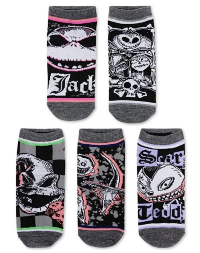 The Nightmare Before Christmas Character Ankle Socks - 5 Pack