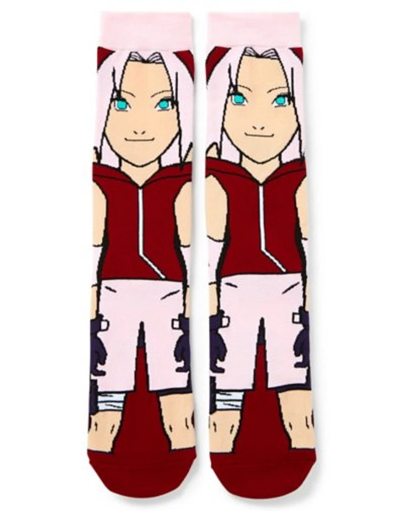 360 Sakura Crew Socks - Naruto