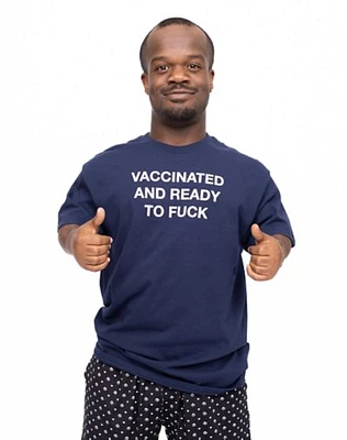 Navy Vaccinated and Ready T Shirt