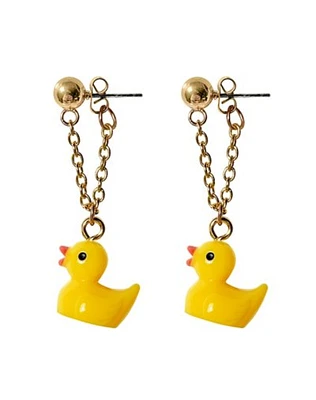 Rubber Ducky Stud Dangle Earrings